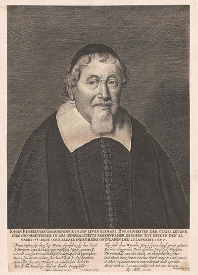 Johan Rippertsz van Groenendijck (tryck) av Artist Unknown