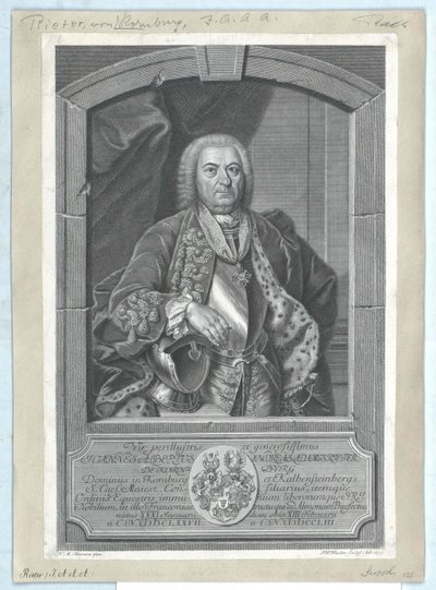 Johann Albrecht Andreas Adam Rieter von Kornburg och Kalbensteinberg av Artist Unknown