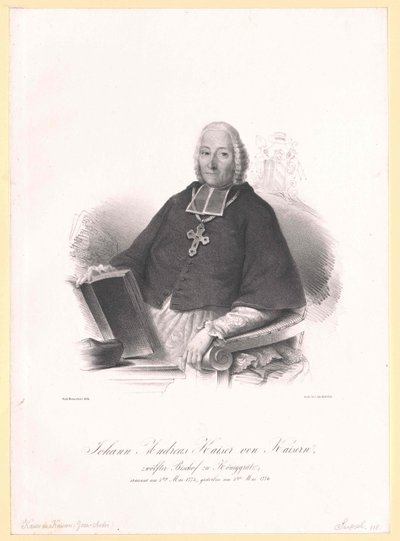 Johann Andreas von Kaiser-Kaisern av Artist Unknown