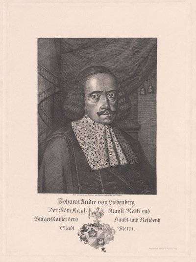 Johann Andreas von Liebenberg (tryck) av Artist Unknown