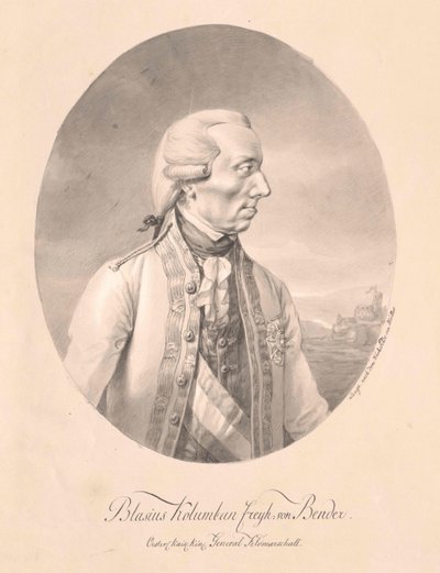 Johann Blaise Baron Bends av Artist Unknown