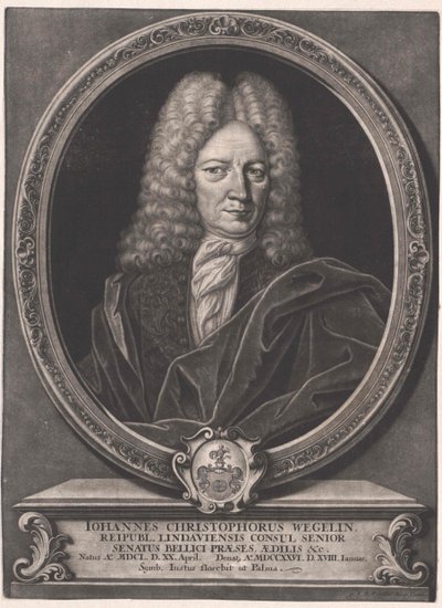Johann Christoph Wegelin (tryck) av Artist Unknown
