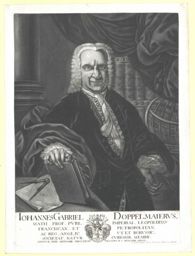 Johann Gabriel Doppelmayr av Artist Unknown