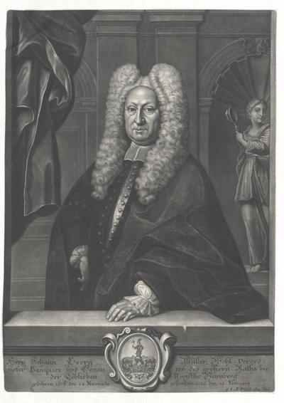 Johann Georg Mueller av Artist Unknown