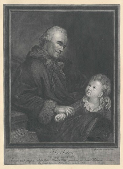 Johann Georg Sulzer av Artist Unknown