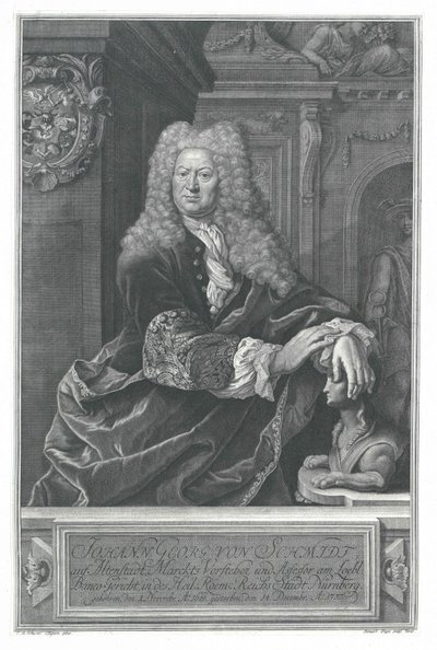 Johann Georg von Schmidt i Altenstadt av Artist Unknown