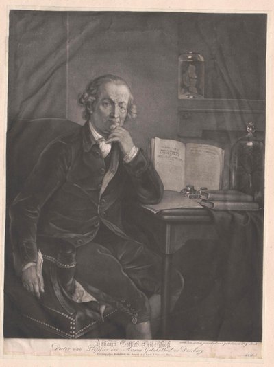 Johann Gottlob Leidenfrost av Artist Unknown