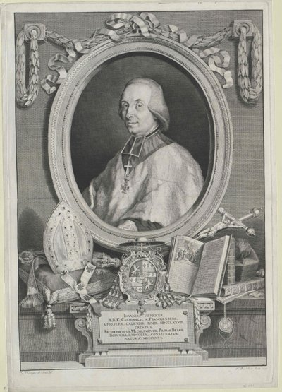 Johann Heinrich greve Frankenberg av Artist Unknown