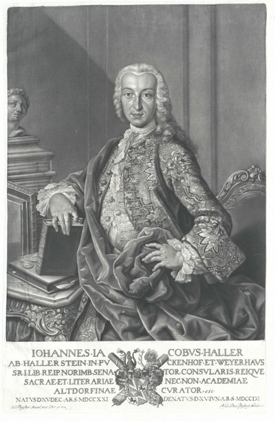 Johann Jacob Haller von Hallerstein av Artist Unknown
