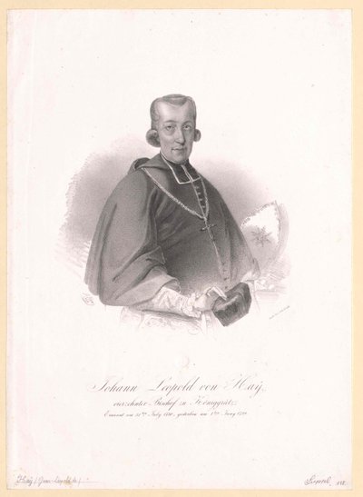 Johann Leopold von Hay av Artist Unknown