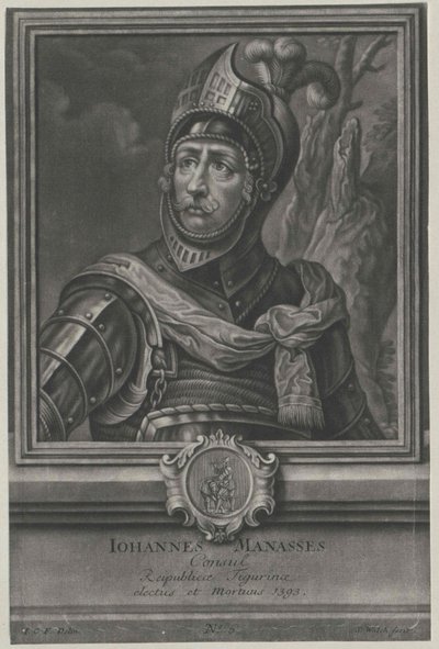 Johann Manasses (tryck) av Artist Unknown