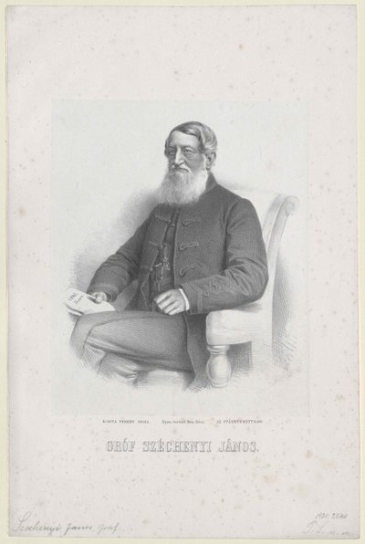 Johann Nepomuk greve Szechenyi av Sarvar-Felsoevidek av Artist Unknown