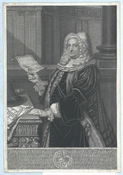 Johann Sigismund Holzschuher von Aspach och Harrlach på Thalheim av Artist Unknown