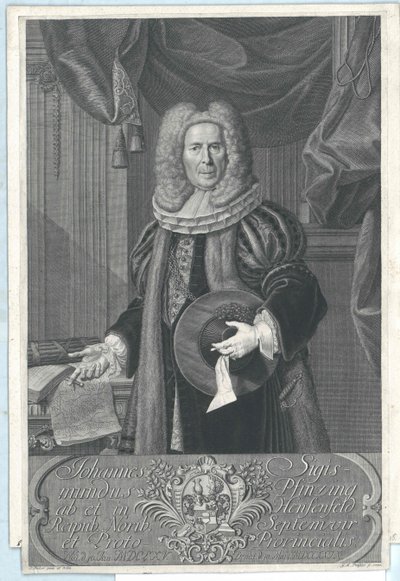 Johann Sigismund Pfinzing av Henfenfeld av Artist Unknown