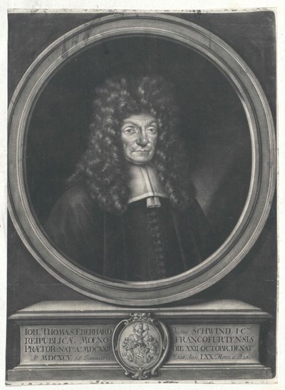 Johann Thomas Eberhard av Artist Unknown