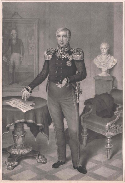 Johann Wilhelm von Wiebel av Artist Unknown