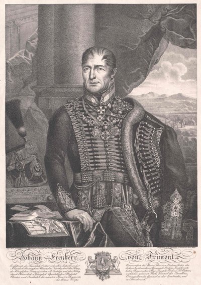 Johann greve Frimont von Palota av Artist Unknown
