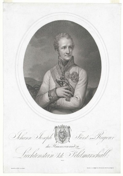 Johann greve av Liechtenstein av Artist Unknown