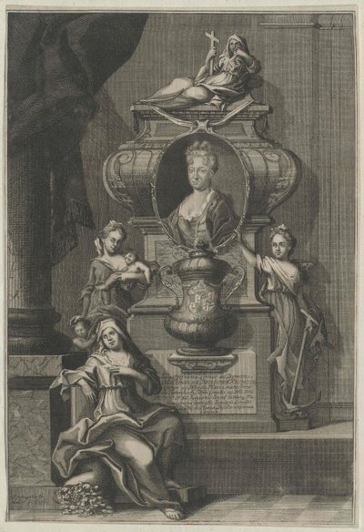 Johanna Dorothea grevinna Tattenbach-Geilsdorf av Artist Unknown