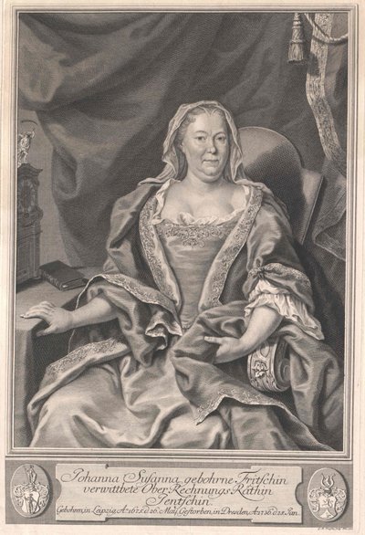 Johanna Susanna Fritsch av Artist Unknown
