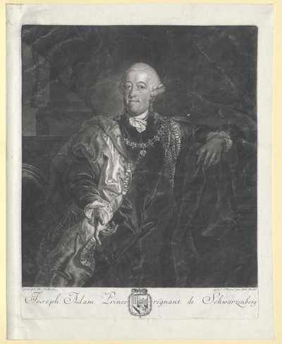 Joseph Adam Johann Nepomuk greve von Schwarzenberg (topp) av Artist Unknown