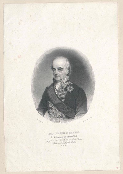 Joseph Augustin baron von Erberg av Artist Unknown