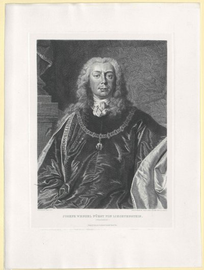 Joseph Wenzel greve av Liechtenstein av Artist Unknown