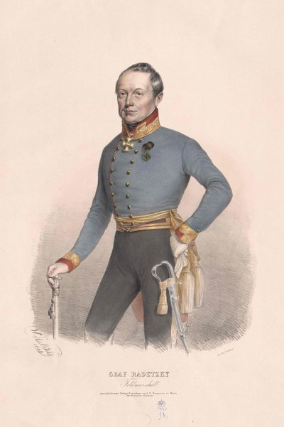 Joseph greve Radetzky av Radetz av Artist Unknown