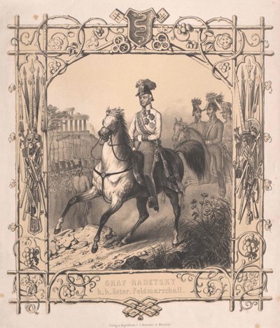 Joseph greve Radetzky av Radetz av Artist Unknown
