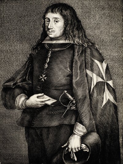 Juan Jose de Austria (1629-1679). Spansk Infante (prins), son till kung Filip IV och teaterskådespelerskan Maria Calderona. Gravyr. Gravyr. av Artist Unknown