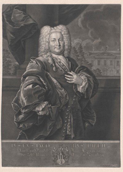 Justus Jacob Preu av Artist Unknown