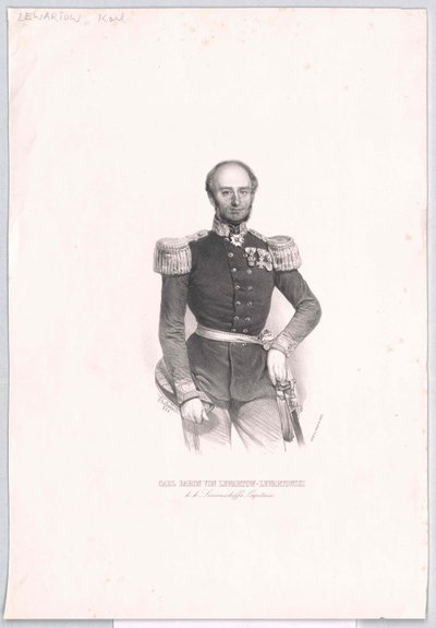 Karl baron von Lewartow von Lewartowski av Artist Unknown