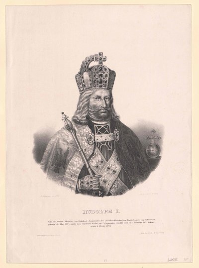 Kung Rudolf I av Habsburg av Artist Unknown
