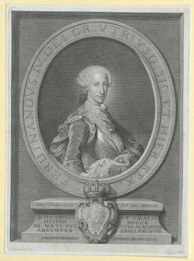 Kung både Sicilien Ferdinand I av Artist Unknown