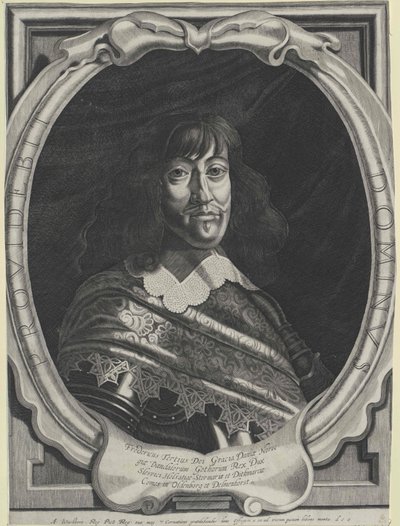 Kung av Danmark Fredrik III av Artist Unknown