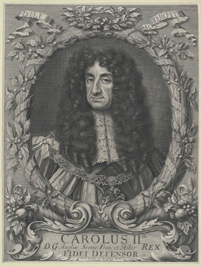 Kung av England Karl II av Artist Unknown