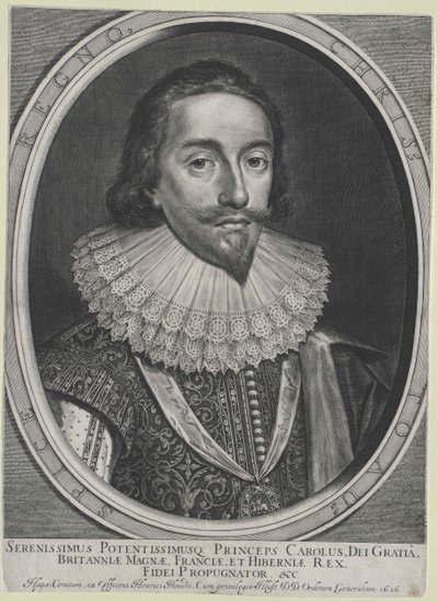 Kung av England Karl I av Artist Unknown