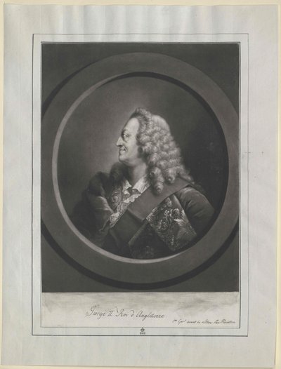 Kung av England Kurfurste av Hannover George II av Artist Unknown