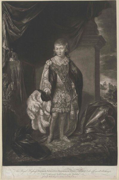 Kung av England George IV av Artist Unknown