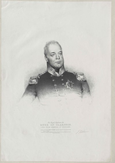 Kung av England William IV av Artist Unknown