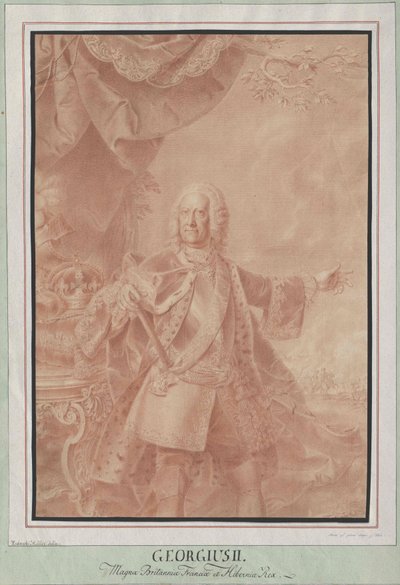 Kung av England kurfurste av Hannover George II av Artist Unknown