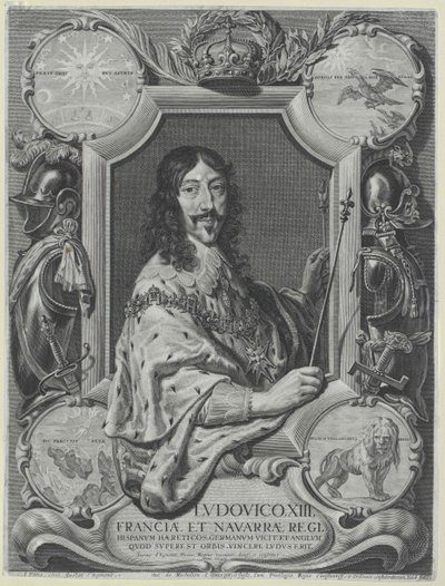 Kung av Frankrike Ludvig XIII av Artist Unknown