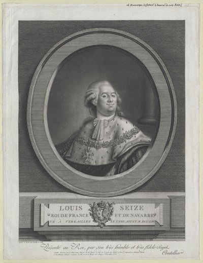 Kung av Frankrike Ludvig XVI av Artist Unknown