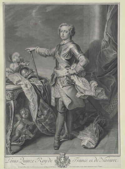 Kung av Frankrike Ludvig XV av Artist Unknown