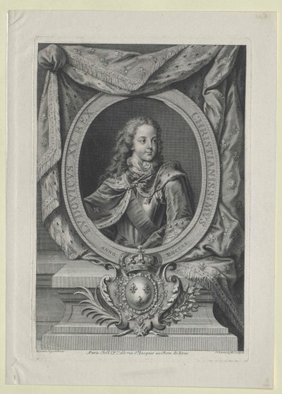 Kung av Frankrike Ludvig XV av Artist Unknown
