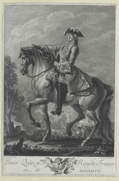 Kung av Frankrike Ludvig XV av Artist Unknown