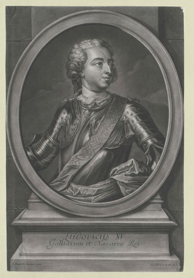Kung av Frankrike Ludvig XV av Artist Unknown