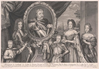 Kung av Polen Johann III Sobieski (tryck) av Artist Unknown