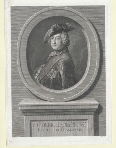 Kung av Preussen Fredrik II av Artist Unknown