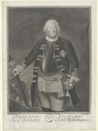 Kung av Preussen Fredrik Vilhelm I av Artist Unknown